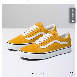 Yellow Old School low Top Vans Pretty Preppy Yellow Vans